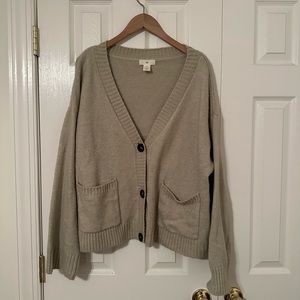 H&M mint sweater cardigan